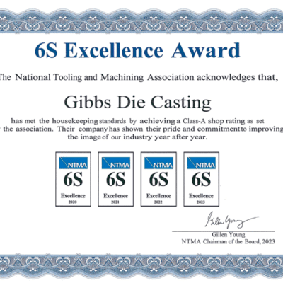 NTMA Superior Safety Performance Award